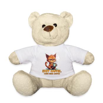 Dicton de café Grim Cat - Nounours - blanc - Devant