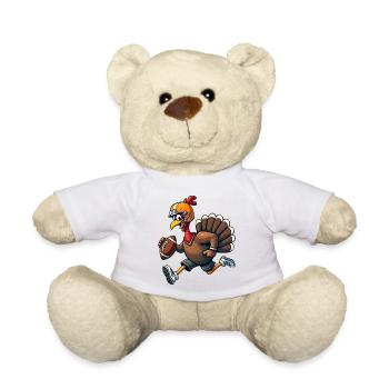 Thanksgiving Football Truthahn - Teddy - Weiß - Vorne