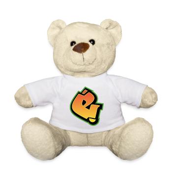 Graffiti Font Wildstyle 01 Letter 'e' - Teddy Bear - white - Front