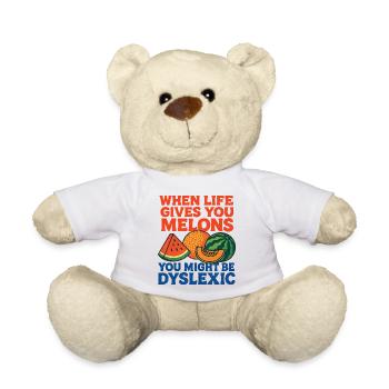 Quand la vie donne des melons dyslexiques - Nounours - blanc - Devant