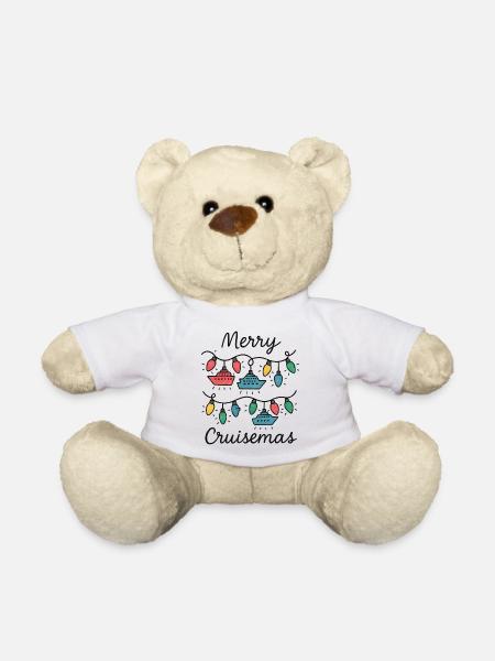 Merry Cruise Mas Funny Christmas Cruise - Teddy Bear - white