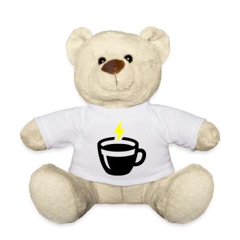 Latte Art Love : Latte Art Énergie Coffee Vector - Nounours - blanc - Devant