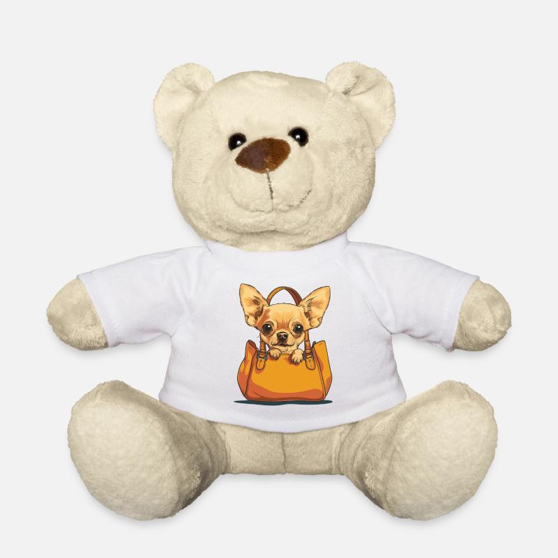 Chihuahua in Tasche Süß - Teddy - Weiß