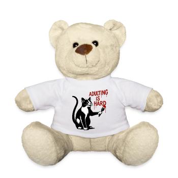 Katze malt Erwachsenwerden - Teddy - Weiß - Vorne