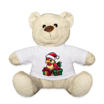 Cadeaux de Noël du Coq - Nounours - blanc - Devant