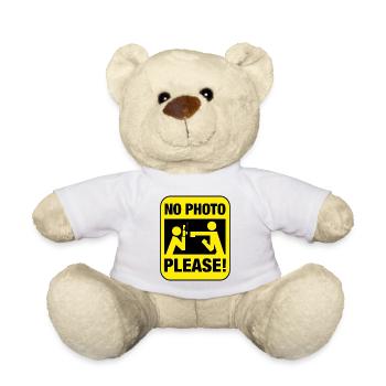 Pas de photos, s'il vous plaît ! - Nounours - blanc - Devant