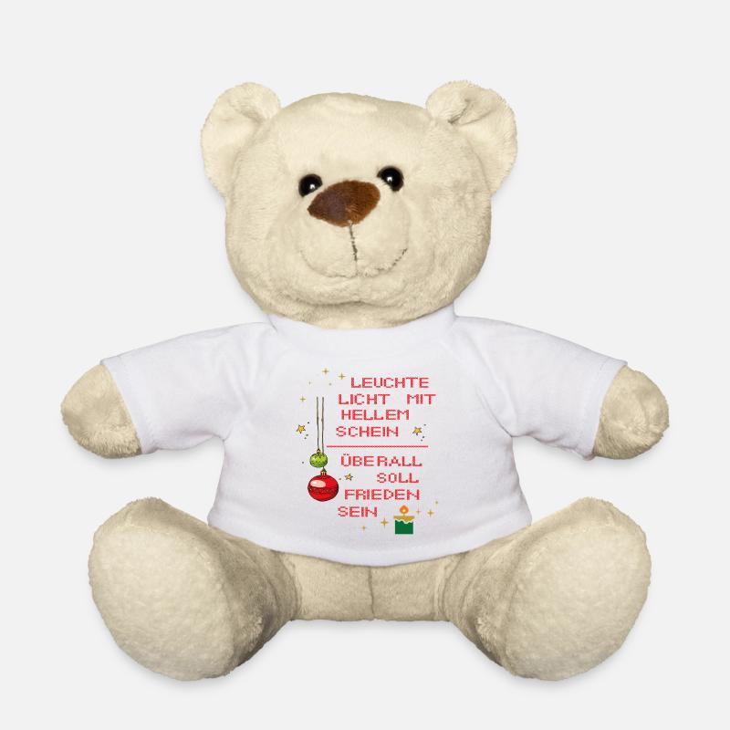 Leuchte Licht mit hellem Schein - Teddy - Weiß