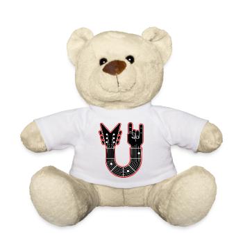 Gitarrenhals mit Fingerhörnern - Teddy - Weiß - Vorne