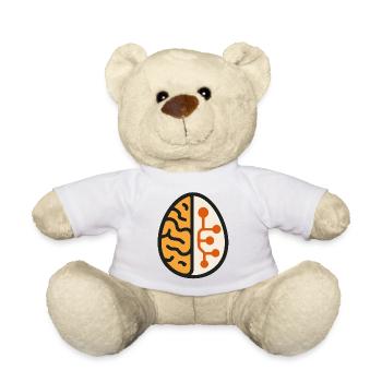 ai Humor Meme Gen Künstliche Intelligenz - Teddy - Weiß - Vorne
