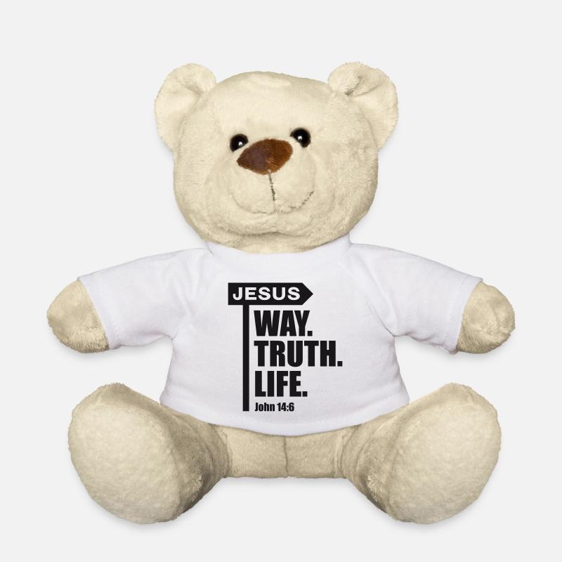 Jesus_Way-Truth_Life - Teddy - Weiß