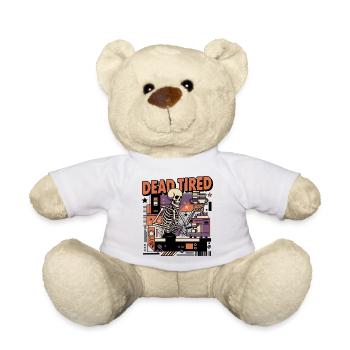Dead tired coffee skeleton kitchen setting - Teddy Bear - white - Front