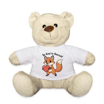 Niedlicher Fuchs mit Herz - Teddy - Weiß - Vorne