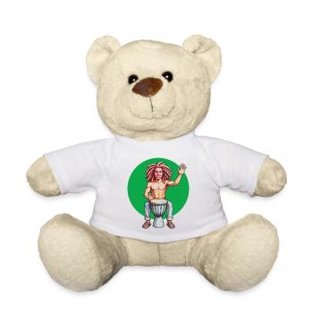DJEMBE – Ton & Bild - Teddy - Weiß - Vorne