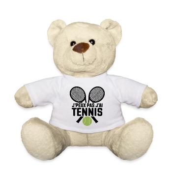 je peux pas j'ai Tennis Minimaliste - Nounours - blanc - Devant