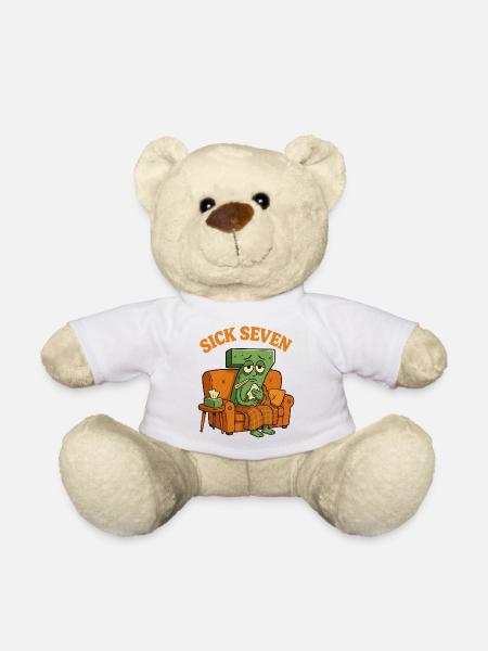 Six Seven Sick Seven - Teddy Bear - white