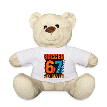 Soccer 67 | Six Seven - Teddy Bear - white - Front