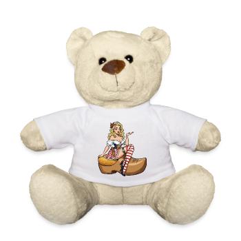 Holland-Pin-up in Verstopfung - Teddy - Weiß - Vorne