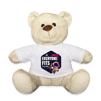 Nicht jeder passt Bleib entspannt - Teddy - Weiß - Vorne