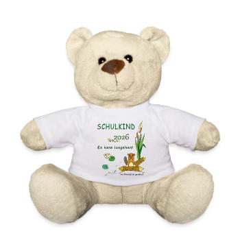 Schulbeginn 2026 Naturfreude - Teddy - Weiß - Vorne