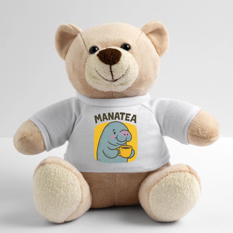 Manatea Cheer: Manatee Sips Tea Teddy Bear