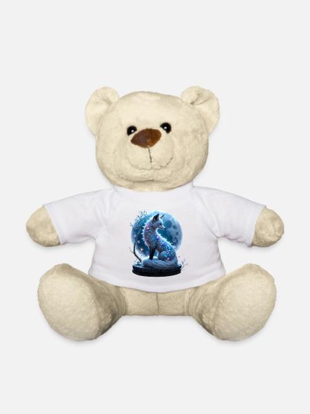 Blauer Fuchs der Lunar-Edelsteine - Teddy - Weiß