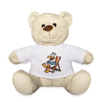 Lounge-Seemöwe am Strand - Teddy - Weiß - Vorne