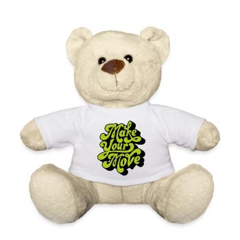 Mach deinen Zug - Teddy - Weiß - Vorne