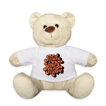 Mach deinen Zug - Teddy - Weiß - Vorne