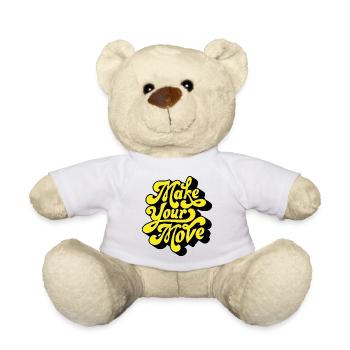 Faites votre action – Neon Script - Nounours - blanc - Devant