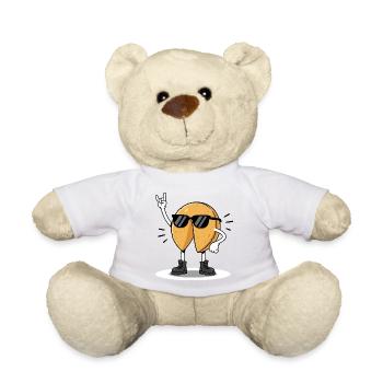 Fortune cookie carnival carnival rock music - Teddy Bear - white - Front