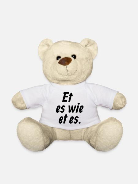 Et es wie et es - Et Kölsche Jrundjesetz §1 - Teddy - Weiß