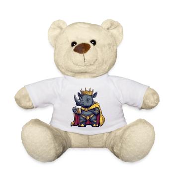 Rhino Beer King - Teddy Bear - white - Front