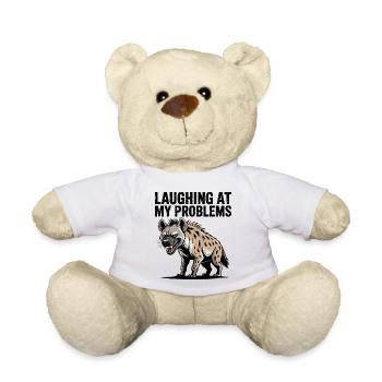 Laughing At My Problems Hyena - Teddy Bear - white - Front
