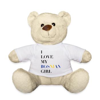 J’AIME MA FILLE BOSNIAQUE - Nounours - blanc - Devant