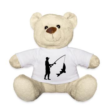 Fishing Anglers - Teddy Bear - white - Front
