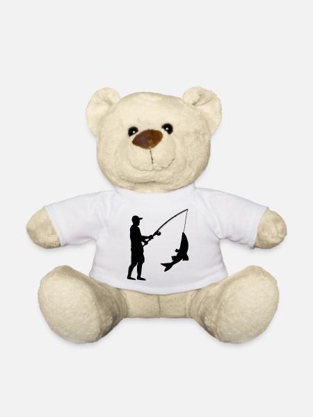 Angeln Angler - Teddy - Weiß