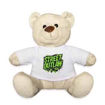 Street Outlaw Car Tuning Szene Look - Teddy - Weiß - Vorne