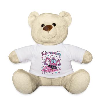 Princesse des Sables : Excavatrice rose - Nounours - blanc - Devant