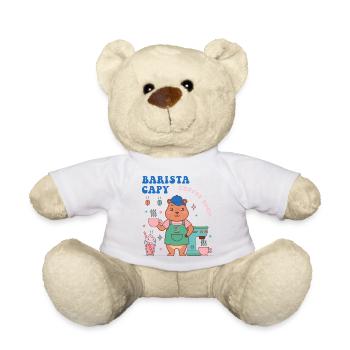 Charme du Café Barista de Capy - Nounours - blanc - Devant
