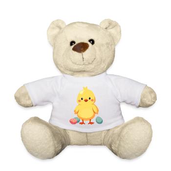 Chicks at Easter - Teddy Bear - white - Front