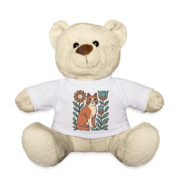 Katzengarten Blütenfreund Katze - Teddy - Weiß - Vorne