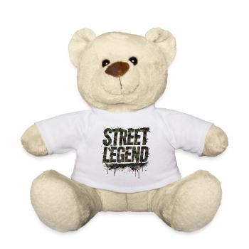 Street Legend Camouflage Schriftzug Car Tuning - Teddy - Weiß - Vorne