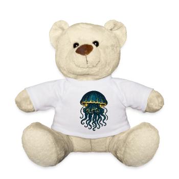 Leuchtende Tiefseequalle Galaxis - Teddy - Weiß - Vorne