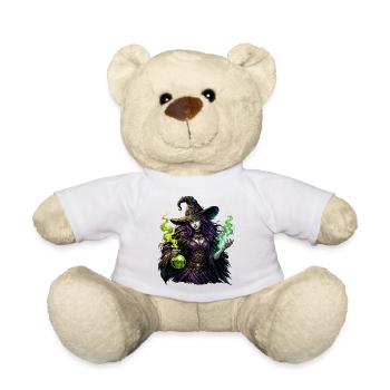 Witch with Potion - Teddy Bear - white - Front