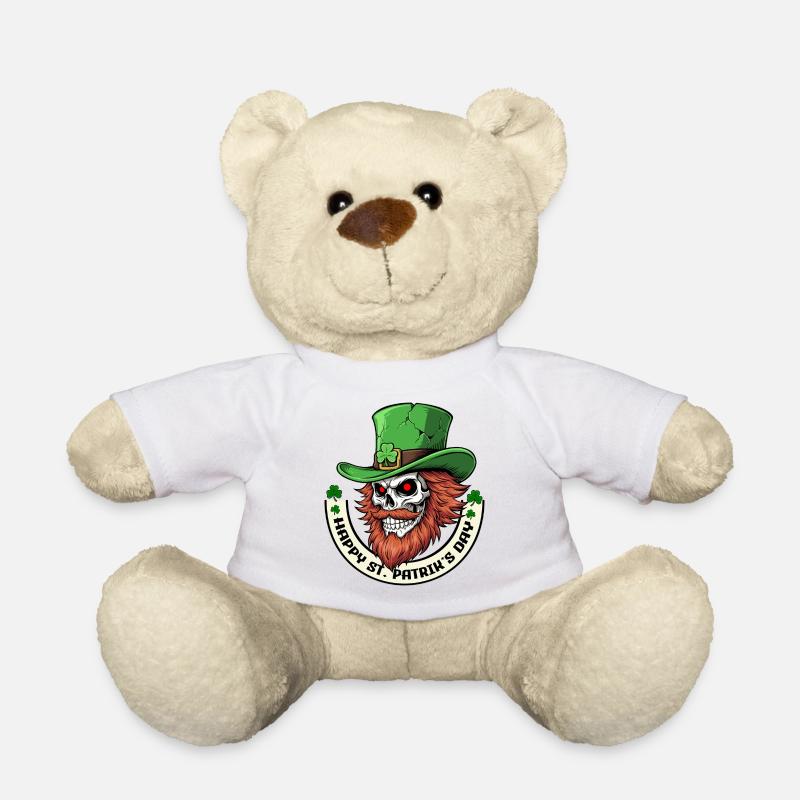 Irish Skull Vibes - Nounours - blanc