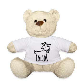 chèvre - Nounours - blanc - Devant