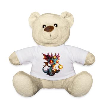 Dragon Steampunk Illuminé - Nounours - blanc - Devant