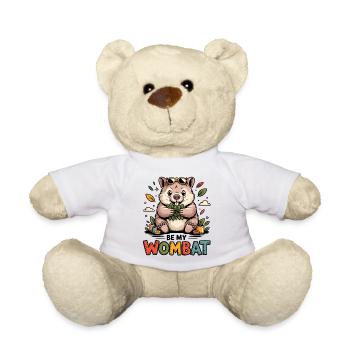 Süßer Wombat Love - Teddy - Weiß - Vorne