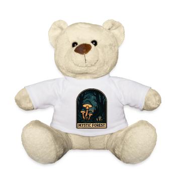 Mystic Forest Mushroom Magic - Teddy Bear - white - Front