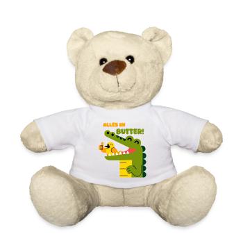 Alles in Butter: Alligator und Spatz - Teddy - Weiß - Vorne